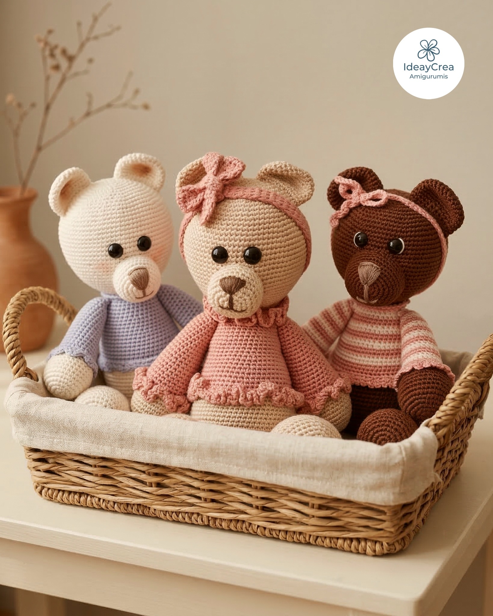 oso amigurumi peluche ganchillo ideaycrea