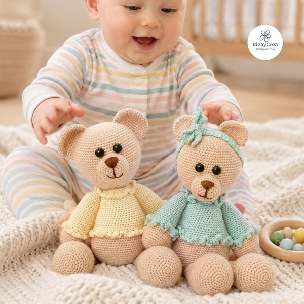 oso amigurumi peluche ganchillo ideaycrea