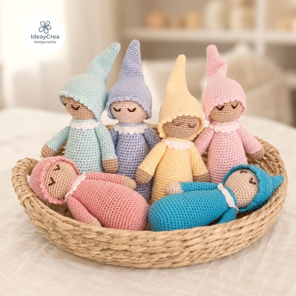 sonajero dormilon amigurumi ideaycrea