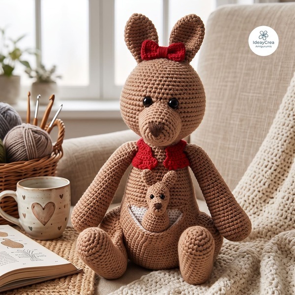 mama canguro amigurumi ideaycrea