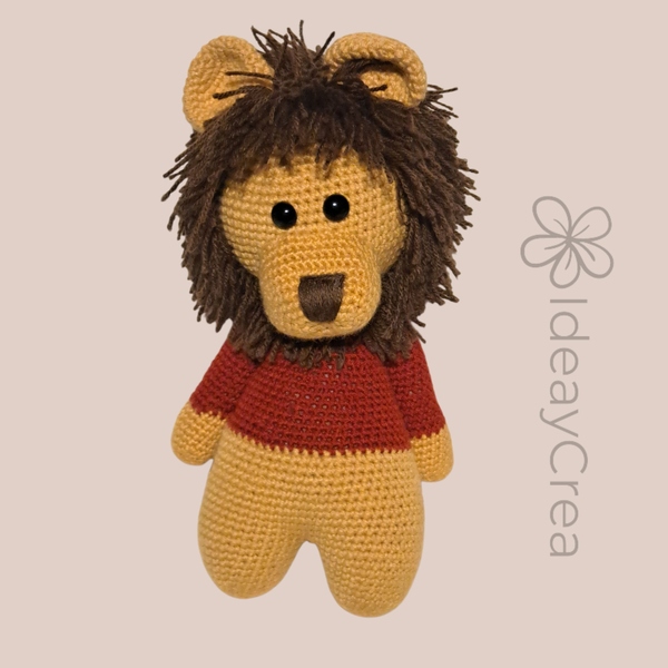 leon amigurumi coleccion animales ideaycrea