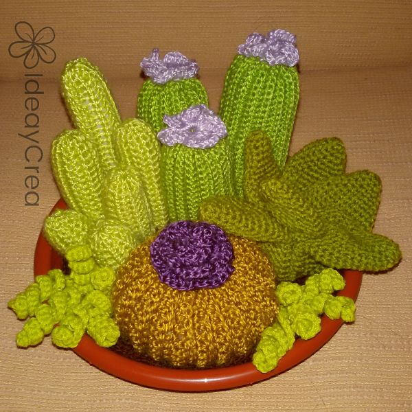 terrario cactus amigurumi ideaycrea
