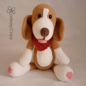 perro beagle amigurumi ideaycrea