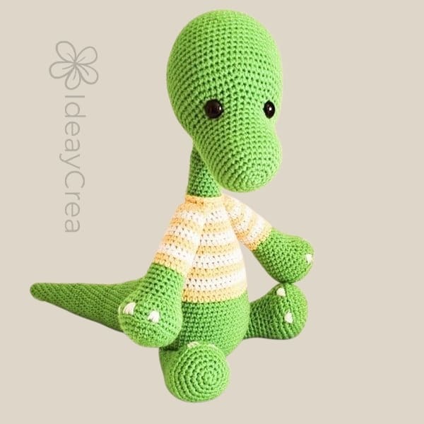 dinosaurio cuello largo amigurumi