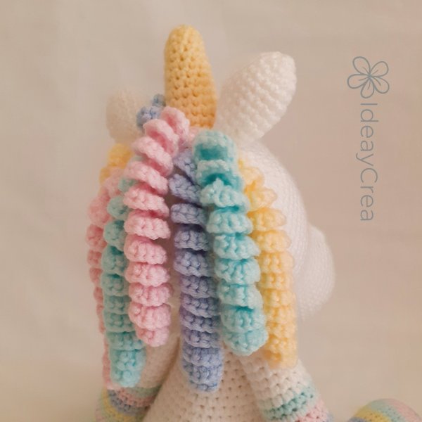 unicornio colorines amigurumi ideaycrea