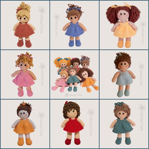 mariquillas muñecas amigurumis personalizadas ideaycrea