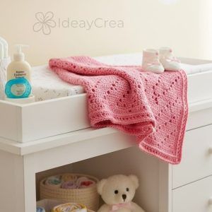 Mantas Bebe Cuna – Manta Rombos Rosa