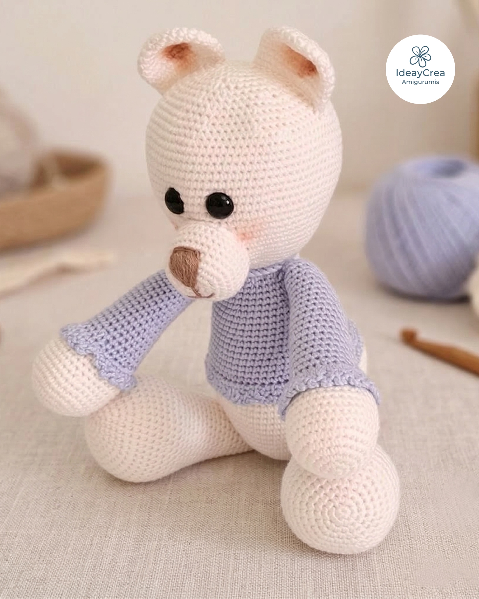 oso amigurumi peluche ganchillo ideaycrea