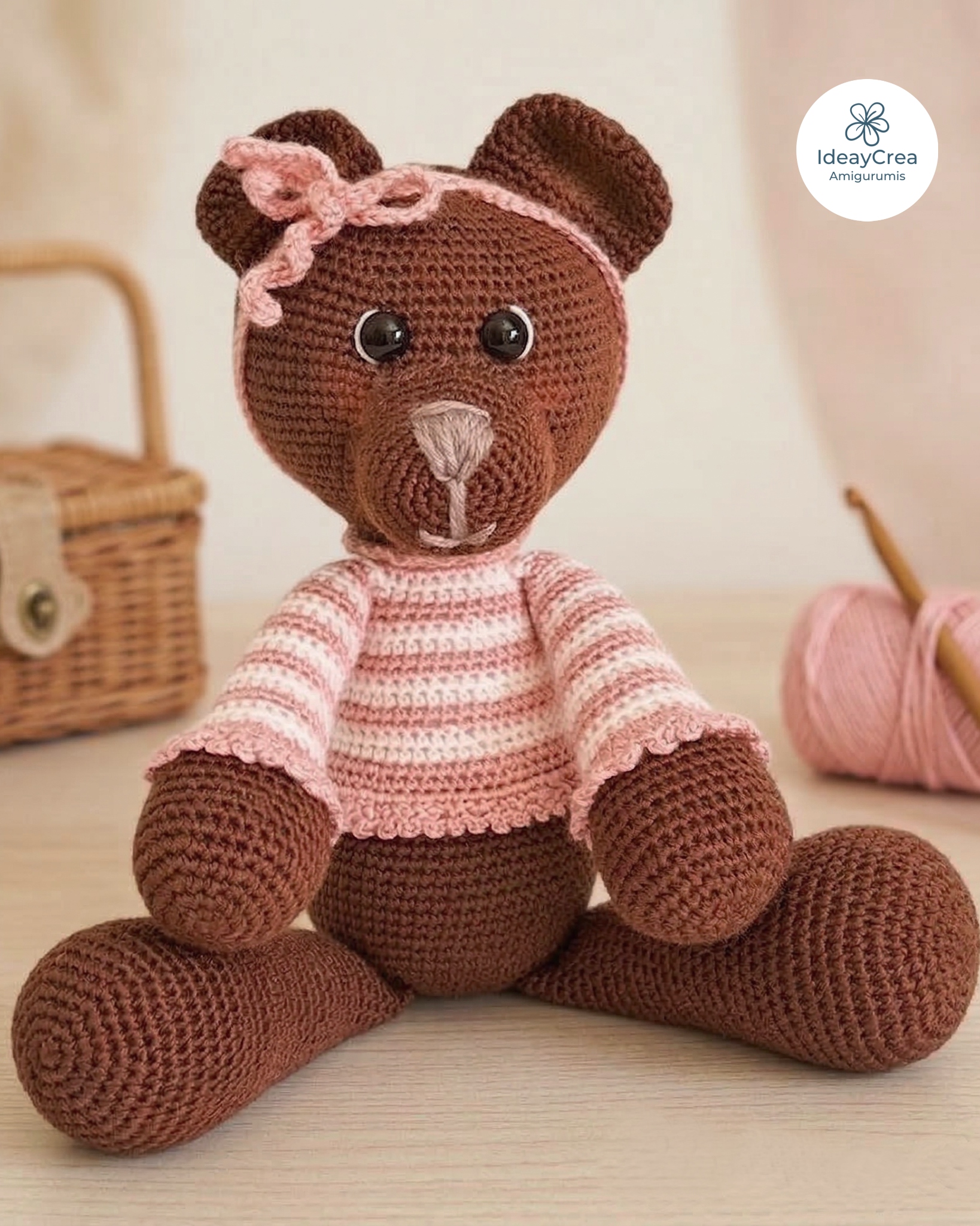 oso amigurumi peluche ganchillo ideaycrea