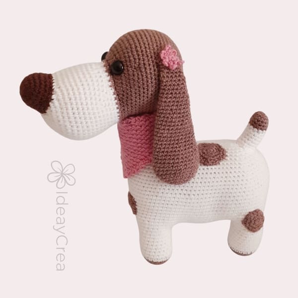 lulú perrita amigurumi ideaycrea