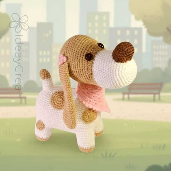 lulú perrita amigurumi ideaycrea