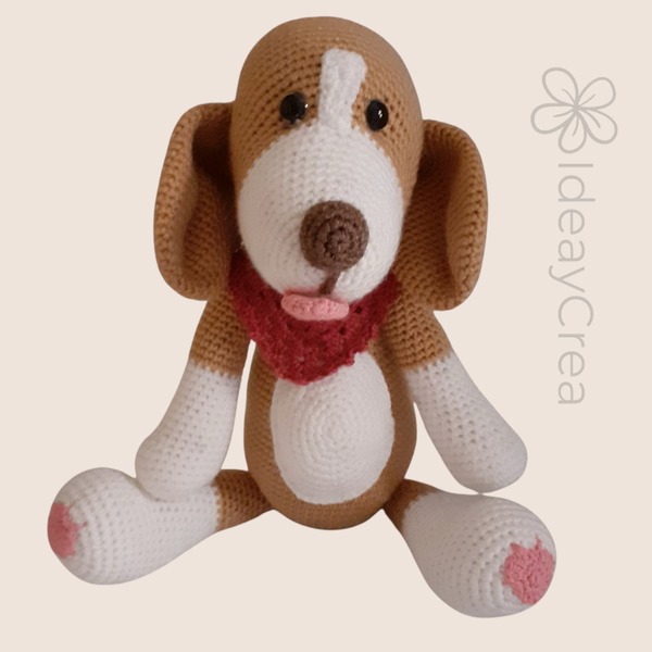 perro beagle amigurumi ideaycrea