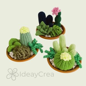 terrarios cactus amigurumi ideaycrea