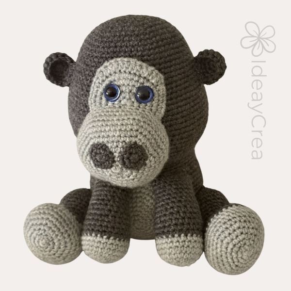 gorila amigurumi peluche crochet ganchillo ideaycrea
