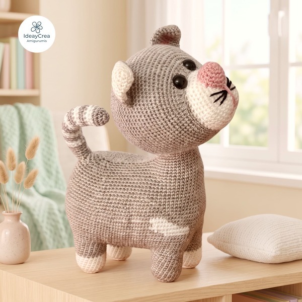 gato amigurumi ideaycrea